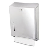 San Jamar® C-Fold/Multifold Towel Dispenser, 11.38 x 4 x 14.75, Stainless Steel (SJMT1900SS) Each