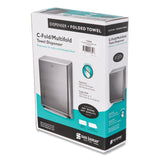 San Jamar® C-Fold/Multifold Towel Dispenser, 11.38 x 4 x 14.75, Stainless Steel (SJMT1900SS) Each