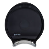 San Jamar® Single 12" JBT Bath Tissue Dispenser, Classic, 1 Roll, 12.9 x 5.63 x 14.88, Transparent Black Pearl (SJMR6000TBK) Each