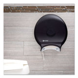 San Jamar® Single 12" JBT Bath Tissue Dispenser, Classic, 1 Roll, 12.9 x 5.63 x 14.88, Transparent Black Pearl (SJMR6000TBK) Each