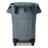 Rubbermaid® Commercial Vented Wheeled BRUTE Container, 44 gal, Plastic, Gray (RCP2131929) Each