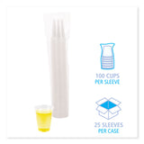Boardwalk® Translucent Plastic Cold Cups, 7 oz, Polypropylene, 100 Cups/Sleeve, 25 Sleeves/Carton (BWKTRANSCUP7CT) Case of 2500