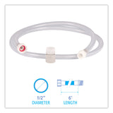 Boardwalk® PDC Hose Kit, 0.5" Hose Diameter, 0.5" x 6 ft, Clear/Green (BWK710050KT) 1 Kit