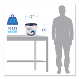 Boardwalk® Low Suds Industrial Powder Laundry Detergent, Fresh Lemon Scent, 40 lb Pail (BWKHURACAN40) Each