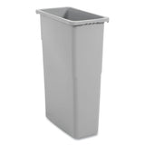 Boardwalk® Slim Waste Container, 23 gal, Plastic, Gray (BWK23GLSJGRA) Each
