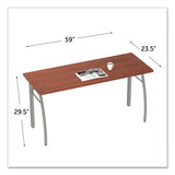 Linea Italia® Trento Line Rectangular Desk, 59.13" x 23.63" x 29.5", Cherry (LITTR742CH) Each