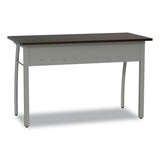 Linea Italia® Trento Line Rectangular Desk, 47.25" x 23.63" x 29.5", Mocha/Gray (LITTR733MOC) Each