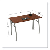 Linea Italia® Trento Line Rectangular Desk, 47.25" x 23.63" x 29.5", Cherry (LITTR733CH) Each
