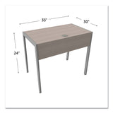 Linea Italia® Klin Desk, 33" x 19" x 29.5", Ash (LITKLIN740ASH) Each