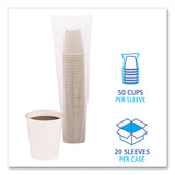 Boardwalk® Paper Hot Cups, 8 oz, White, 20 Cups/Sleeve, 50 Sleeves/Carton (BWKWHT8HCUP) Case of 1000