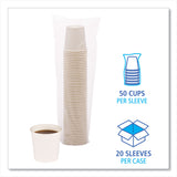 Boardwalk® Paper Hot Cups, 4 oz, White, 50 Cups/Sleeve, 20 Sleeves/Carton (BWKWHT4HCUP) Case of 1000