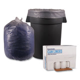 Boardwalk® Recycled Low-Density Polyethylene Can Liners, 60 gal, 1.75 mil, 38" x 58", Clear, 10 Bags/Roll, 10 Rolls/Carton (BWK538) Case of 100