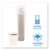 Boardwalk® Paper Hot Cups, 10 oz, White, 20 Cups/Sleeve, 50 Sleeves/Carton (BWKWHT10HCUP) Case of 1000