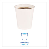Boardwalk® Paper Hot Cups, 10 oz, White, 20 Cups/Sleeve, 50 Sleeves/Carton (BWKWHT10HCUP) Case of 1000