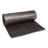 Boardwalk® Low-Density Waste Can Liners, 60 gal, 0.65 mil, 38" x 58", Black, 25 Bags/Roll, 4 Rolls/Carton (BWK3858H) Case of 100
