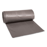 Boardwalk® Low-Density Waste Can Liners, 33 gal, 1.1 mil, 33" x 39", Gray, 25 Bags/Roll, 4 Rolls/Carton (BWK3339SEH) Case of 100