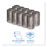 Boardwalk® Low-Density Waste Can Liners, 16 gal, 0.35 mil, 24" x 32", Black, 25 Bags/Roll, 10 Rolls/Carton (BWK2432L) Case of 500