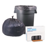 Boardwalk® Low-Density Waste Can Liners, 60 gal, 0.95 mil, 38" x 58", Gray, 25 Bags/Roll, 4 Rolls/Carton (BWK528) Case of 4 Rolls