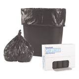 Boardwalk® Low-Density Waste Can Liners, 4 gal, 0.35 mil, 17" x 17", Black, 50 Bags/Roll, 20 Rolls/Carton (BWK1717L) Case of 1000