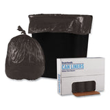 Boardwalk® Low-Density Waste Can Liners, 10 gal, 0.35 mil, 24" x 23", Black, 25 Bags/Roll, 10 Rolls/Carton (BWK2423L) Case of 500