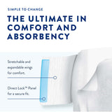 Prevail Air™ Overnight Unisex Adult Incontinence Brief Size 2 / Large Disposable Heavy Absorbency (1126351_CS) 72/CS