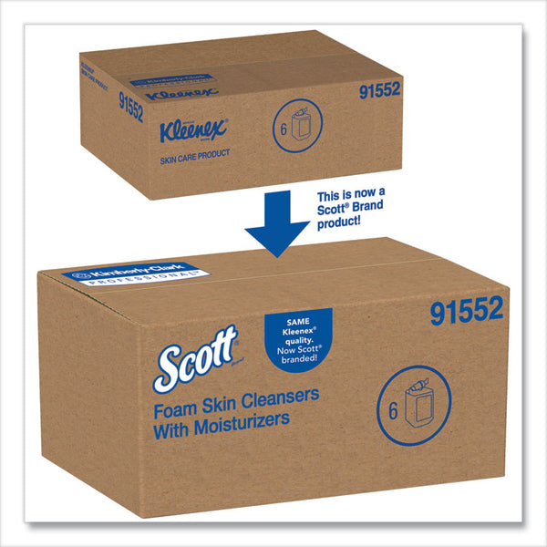 Scott® Pro Foam Skin Cleanser with Moisturizers, Light Floral, 1,000 mL Bottle, 6/Carton (KCC91552CT)