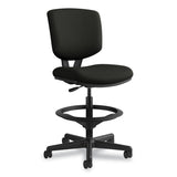 HON® Volt Series Leather Adjustable Task Stool, Supports Up to 275 lb, 22.88" to 32.38" Seat Height, Black (HON5705SB11T) Each