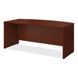 Bush® Series C Collection Bow Front Desk, 71.13" x 36.13" x 29.88", Mahogany (BSHWC36746)