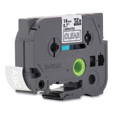 Brother P-Touch® TZe Standard Adhesive Laminated Labeling Tape, 0.7" x 26.2 ft, White on Clear (BRTTZE145) Each