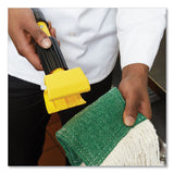 Rubbermaid® Commercial Fiberglass Gripper Mop Handle, 1" dia x 60", Gray/Yellow (RCPH246GY) Each