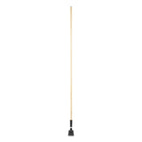 Rubbermaid® Commercial Snap-On Hardwood Dust Mop Handle, 1.5" dia x 60", Natural (RCPM116) Each