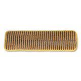 Rubbermaid® Commercial Microfiber Scrubber Pad, Vertical Polyprolene Stripes, 18", Yellow, 6/Carton (RCPQ810YEL) Carton of 6