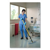 Rubbermaid® Commercial Microfiber Wet Room Pad, Split Nylon/Polyester Blend, 18", Blue, 12/Carton (RCPQ41000BLU) Carton of 12