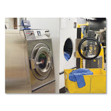 Rubbermaid® Commercial Microfiber Wet Room Pad, Split Nylon/Polyester Blend, 18", Blue, 12/Carton (RCPQ41000BLU) Carton of 12