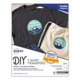 Avery® Fabric Transfers, 8.5 x 11, White, 5/Pack (AVE3279) Each