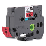 Brother P-Touch® TZe Standard Adhesive Laminated Labeling Tape, 0.7" x 26.2 ft, Black on Red (BRTTZE441) Each