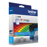 Brother LC406CS INKvestment Ink, 1,500 Page-Yield, Cyan (BRTLC406CS) Each