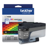 Brother LC406BKS INKvestment Ink, 3,000 Page-Yield, Black (BRTLC406BKS) Each