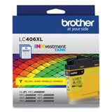 Brother LC406XLYS INKvestment High-Yield Ink, 5,000 Page-Yield, Yellow (BRTLC406XLYS) Each