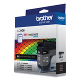 Brother LC406BKS INKvestment Ink, 3,000 Page-Yield, Black (BRTLC406BKS) Each