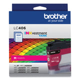 Brother LC406MS INKvestment Ink, 1,500 Page-Yield, Magenta (BRTLC406MS) Each
