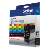 Brother LC404BKS INKvestment Ink, 750 Page-Yield, Black (BRTLC404BKS) Each