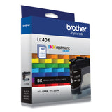 Brother LC404BKS INKvestment Ink, 750 Page-Yield, Black (BRTLC404BKS) Each