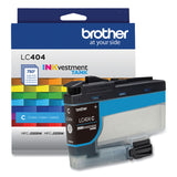 Brother LC404CS INKvestment Ink, 750 Page-Yield, Cyan (BRTLC404CS) Each
