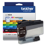 Brother LC404BKS INKvestment Ink, 750 Page-Yield, Black (BRTLC404BKS) Each