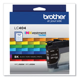 Brother LC404BKS INKvestment Ink, 750 Page-Yield, Black (BRTLC404BKS) Each