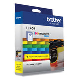 Brother LC404YS INKvestment Ink, 750 Page-Yield, Yellow (BRTLC404YS) Each