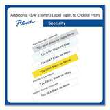 Brother P-Touch® TZe Flexible Tape Cartridge for P-Touch Labelers, 0.7" x 26.2 ft, Black on White (BRTTZEFX241) Each