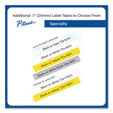 Brother P-Touch® TZe Flexible Tape Cartridge for P-Touch Labelers, 0.94" x 26.2 ft, Black on Yellow (BRTTZEFX651) Each