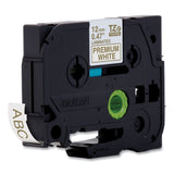 Brother TZe Premium Laminated Tape, 0.94" x 26.2 ft, Gold on White (BRTTZEPR234) Each